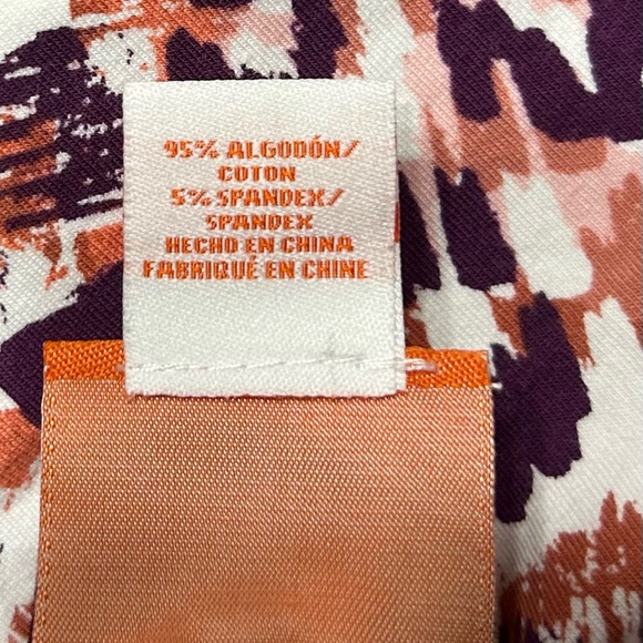 Hearts of Palm round neck top.  Cheetah print, 3/4 length sleeves.  Size 1XL - Picture 3 of 8